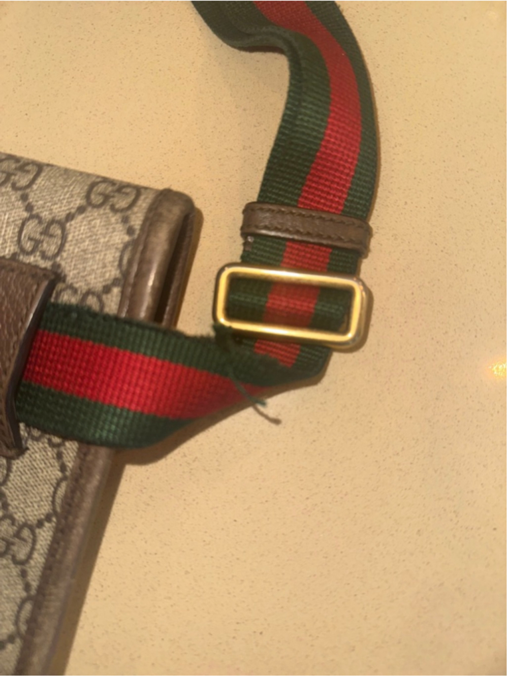 Women's Gucci Crossbody Belt Bag One Size Beige Brown 100% authentic - Picture 7 of 9